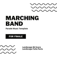 Finale Marching Band Parade Template - Notation Software Template